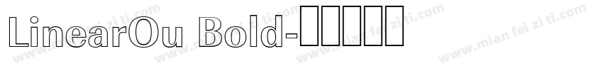 LinearOu Bold字体转换